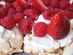 Photo of strawberry and cream dessert